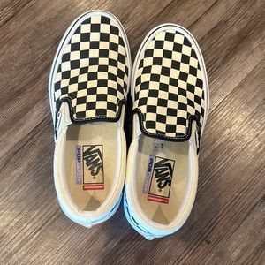 Vans skateboarding checkered slip on